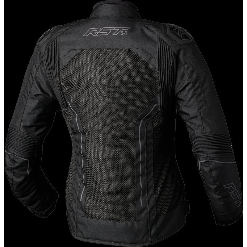 RST Ladies S1 Mesh Ce Jacket Black/Black Textile Lg Black/Black Large