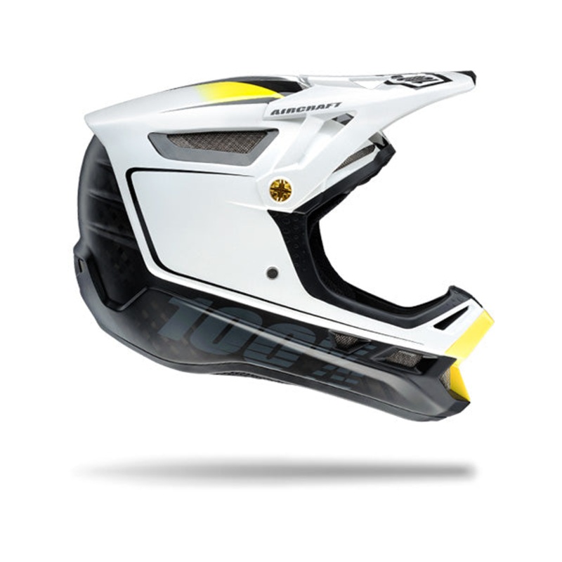 100% Aircraft Downhill Helmet-Bi-Turbo White X-Small