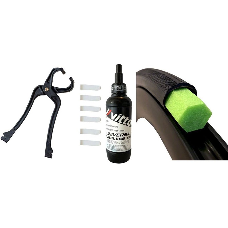 Air-Liner Tubeless Road Kit – Air-Liner Tubeless Road Kit Air-Liner Tubeless Road Kit – 2 Inserts, Tire Sealant, Pliers and Clips, Large, 30mm