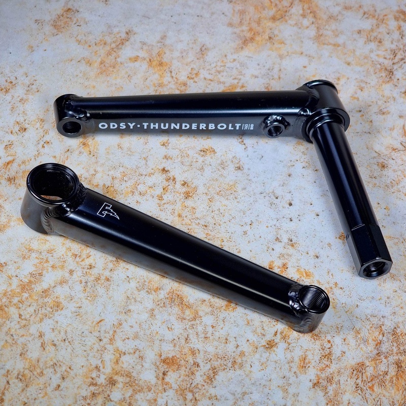 Odyssey Thunderbolt DJ MTB Cranks RHD 170mm Rustproof Black