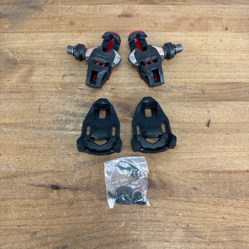 Low Mile Time XPRO 12 Carbon Titanium Spindle Clipless Bike Pedals + Cleats 189g