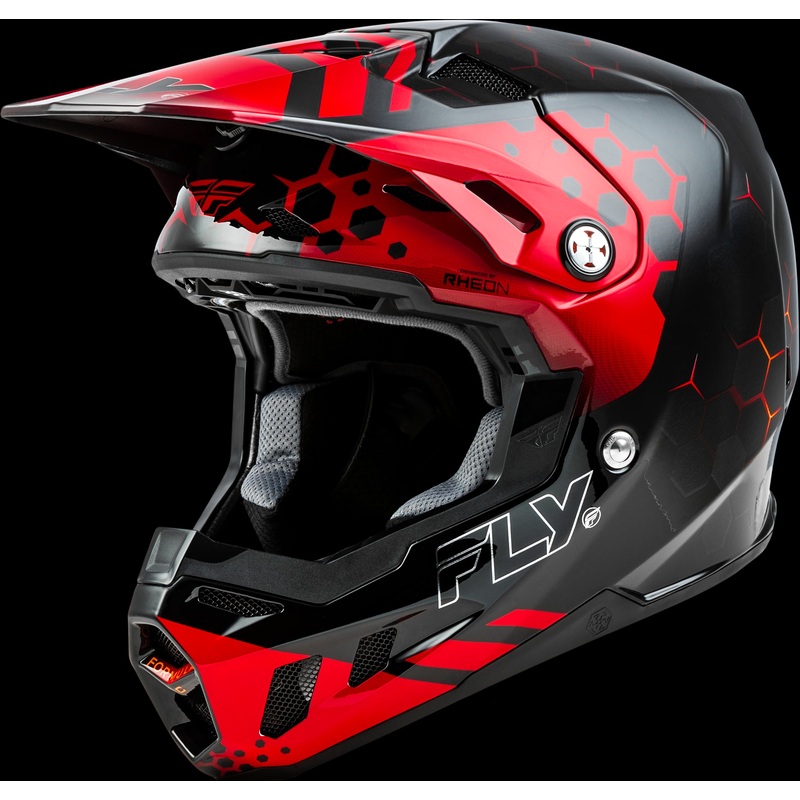 FLY RACING Formula Cc Tektonic Helmet Black/Red/Orange Lg