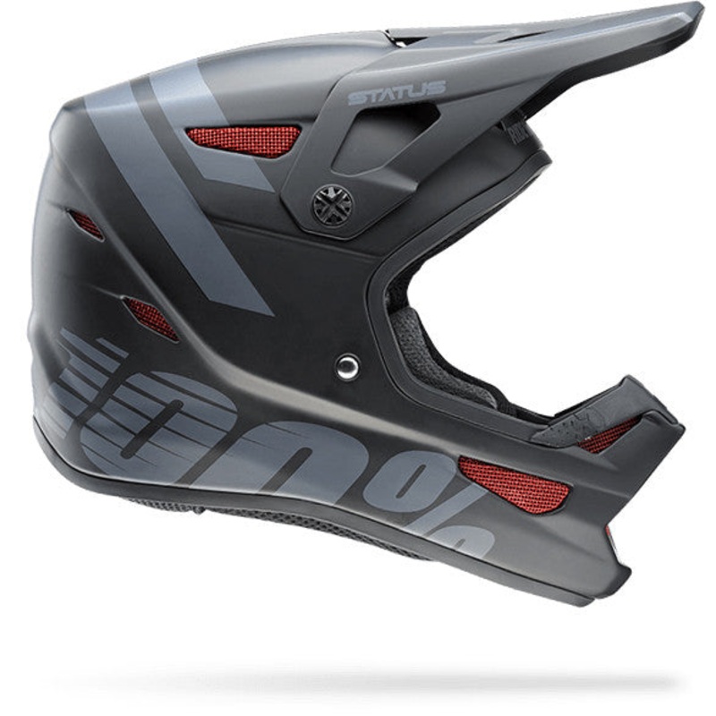 100% Status BMX Race Youth Helmet-Meteor Black Youth Small