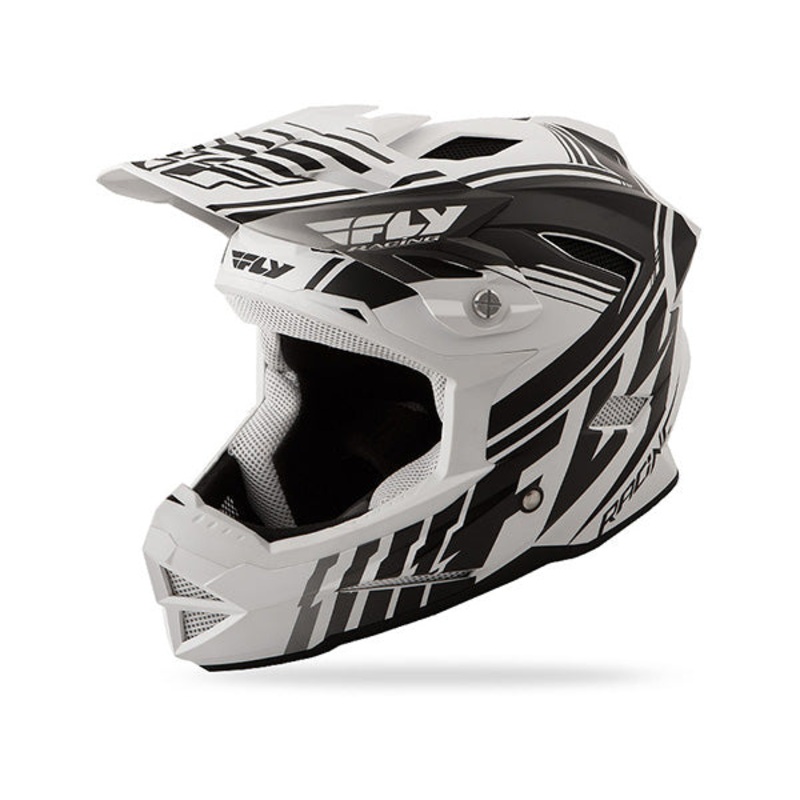 Fly Racing 2016 Default Helmet-White/Black Youth Small