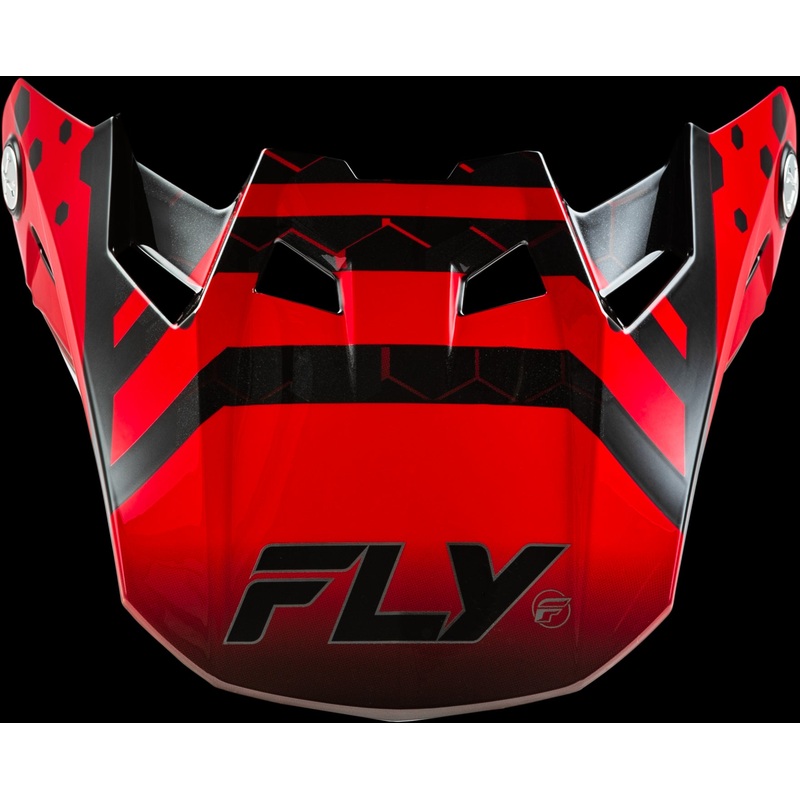 FLY RACING Formula Cc Tektonic Visor Black/Red/Orange Xl/2x