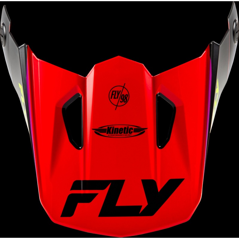 FLY RACING Kinetic Rally Helmet Visor Red/Black/White Md/Lg
