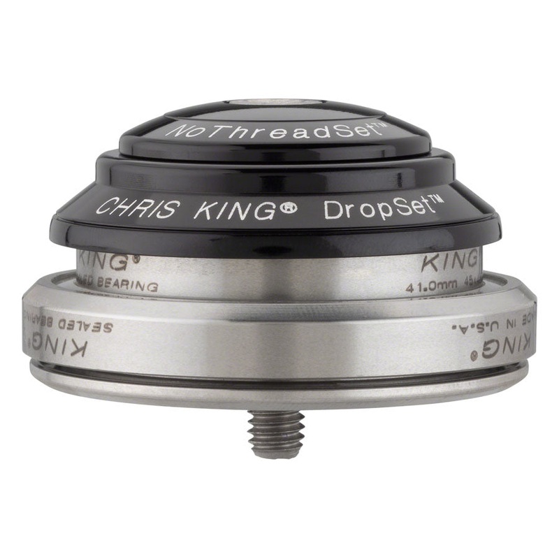 Chris King DropSet 3 Headset – 1-1/8 – 1.5″, 41/52mm, 36 Deg, Black
