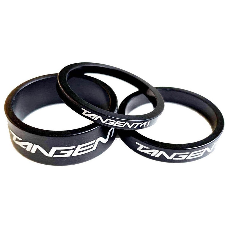 Tangent Alloy Headset Spacers 1 inch Black