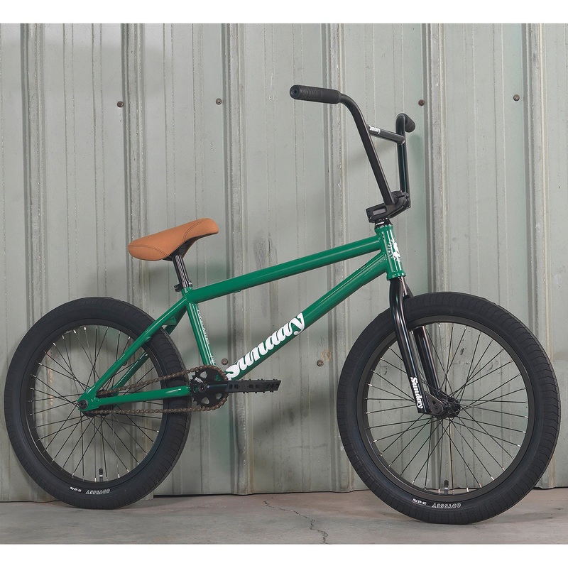 Sunday Forecaster 20.75″TT BMX Freestyle Bike-Gloss Hunter Green-Alec Siemon Signature