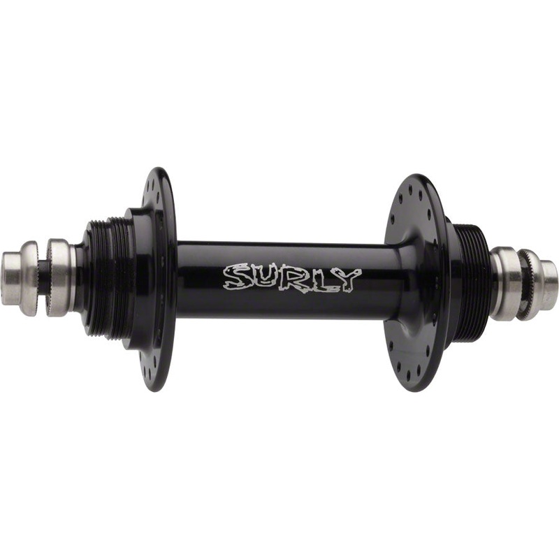 Surly Ultra New Rear Hub – Threaded x 130mm, Rim Brake, Fixed/Free, Black, 32H