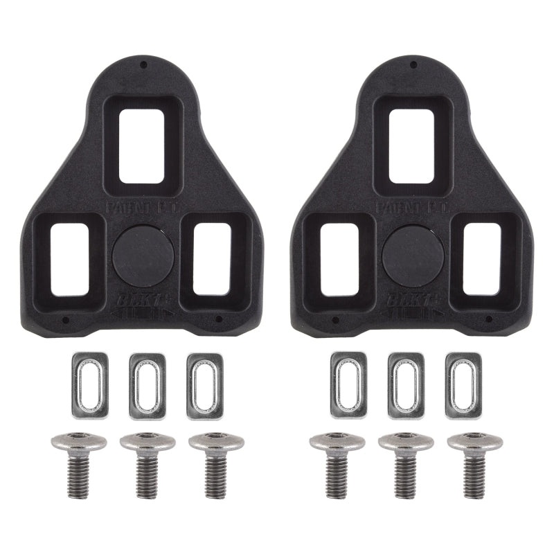 Exustar Look Delta Compatible Road Cleats  Black Look Delta 0 Fixed