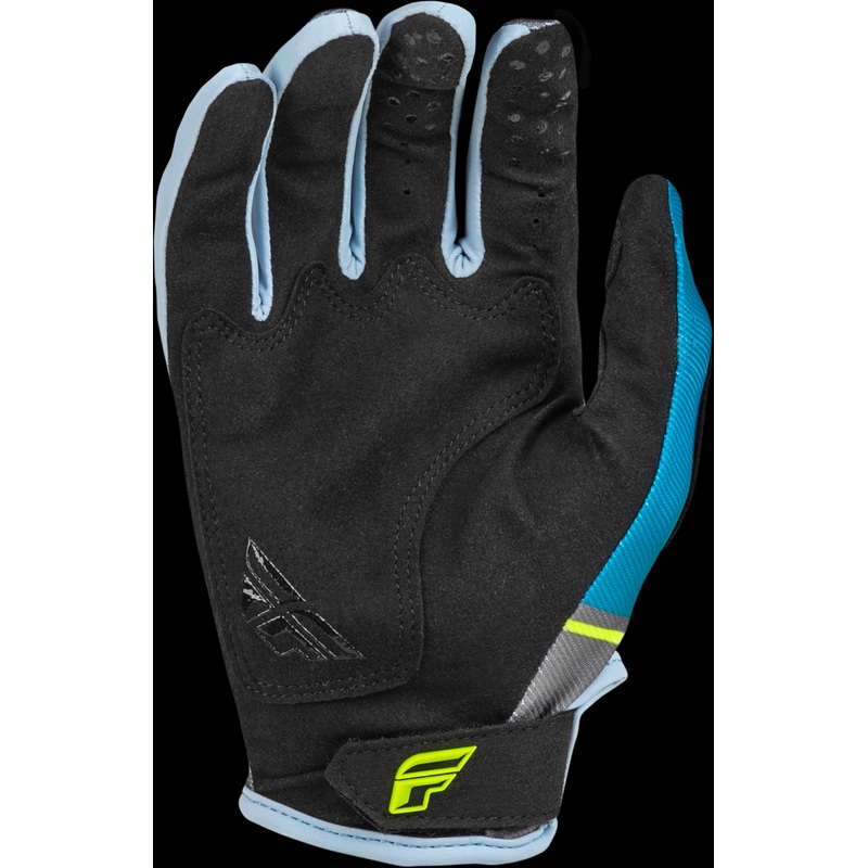 FLY RACING Youth Kinetic Prix Gloves Charcoal/Hi-Vis Yl