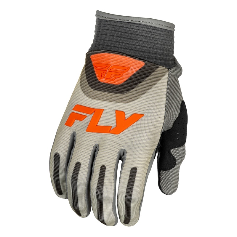 Fly Racing F-16 BMX Race Gloves-Grey/Orange Youth XXX-Small