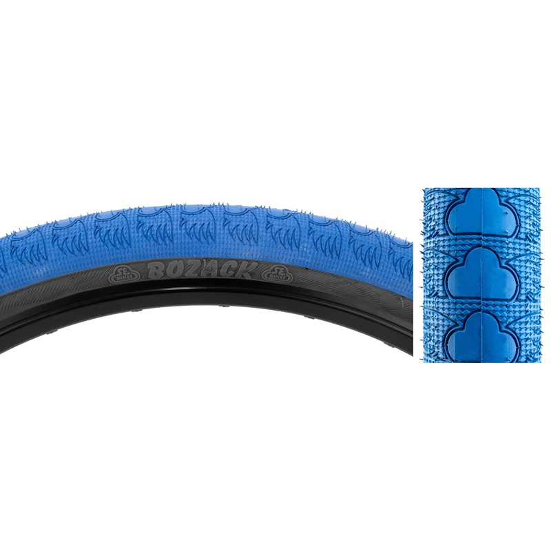 24×2.4 SE Racing Bozack BMX Tire – Blue w/ Black Sidewall