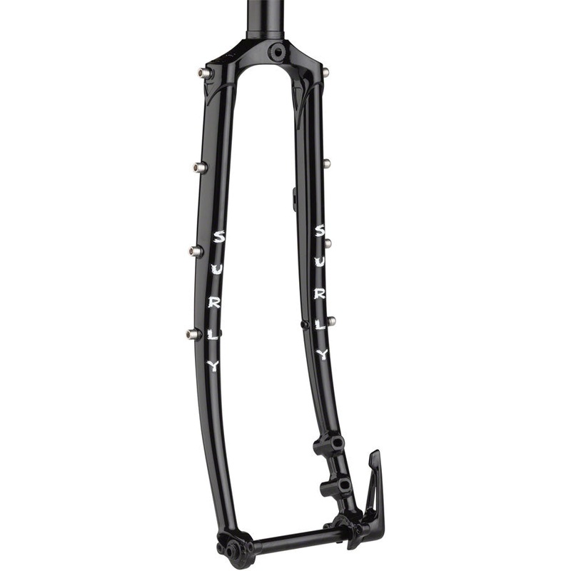 Surly Disc Trucker Fork – 700c, 1-1/8″ Straight, 100×12 mm Thru-Axle, Steel, Disc, Black