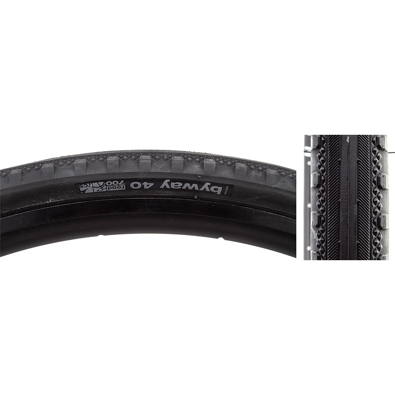 WTB Byway Road Tire 700x40C Folding Tubeless Ready Dual DNA Road TCS 60TPI Black