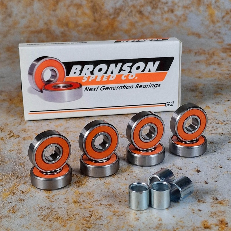 Bronson Speed Co. G2 Skateboard Bearings 8 Pack