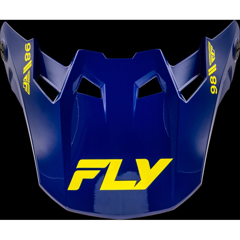 FLY RACING Formula Cc Objective Visor Navy/Yellow Md/Lg