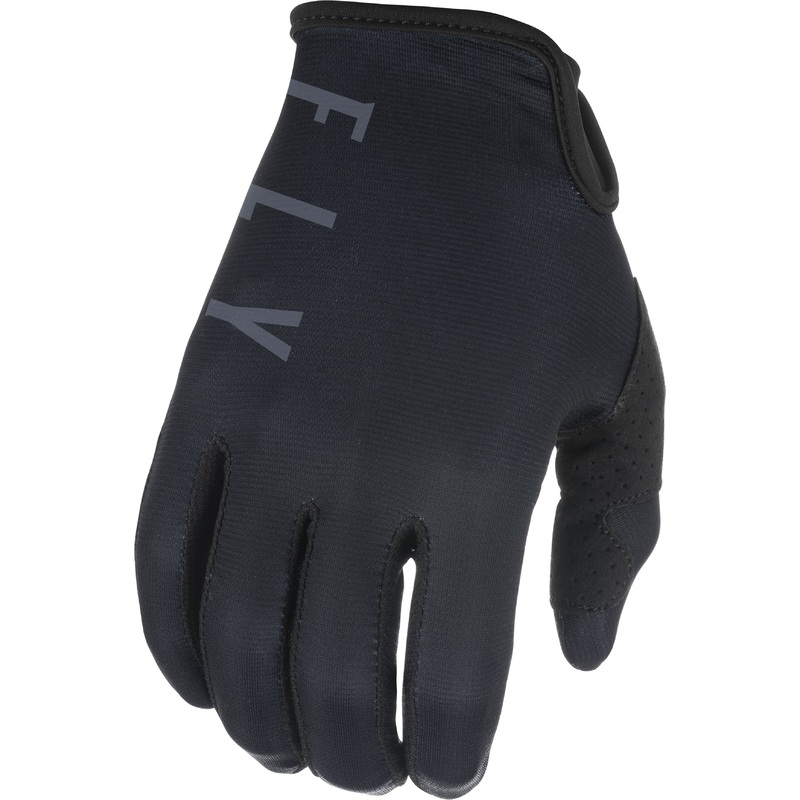 FLY RACING Lite Gloves Black/Grey Sz 10