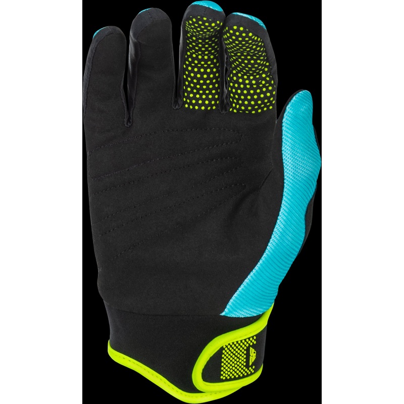 FLY RACING Youth F-16 Gloves Aqua/Black/White Y3xs