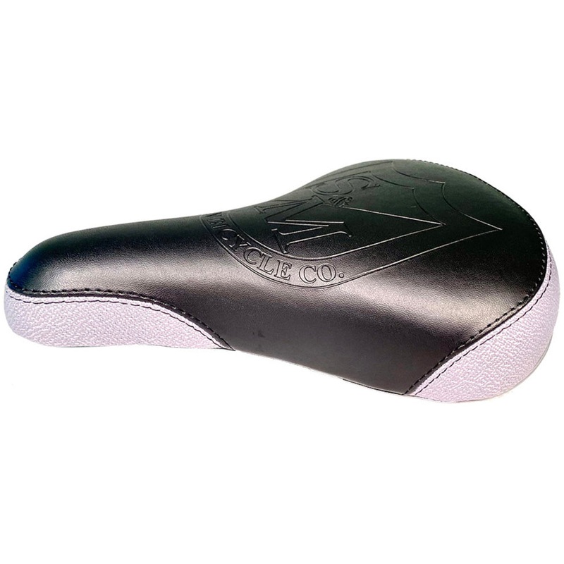 S&M Embossed “Hot Seat” Railed Seat Black/Gray
