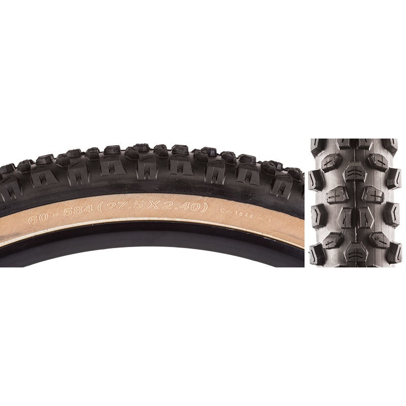 27.5×2.40 (ISO 584mm) CST  C-1844 ATB/BMX tire – Black w/ Skinwall