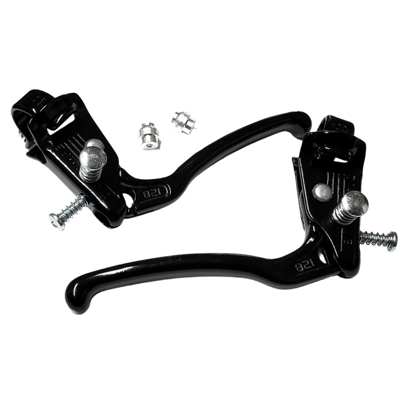Dia Compe 128 Tech-6 Locking BMX Canti/U-/Sidepull Brake Lever – Pair – Black