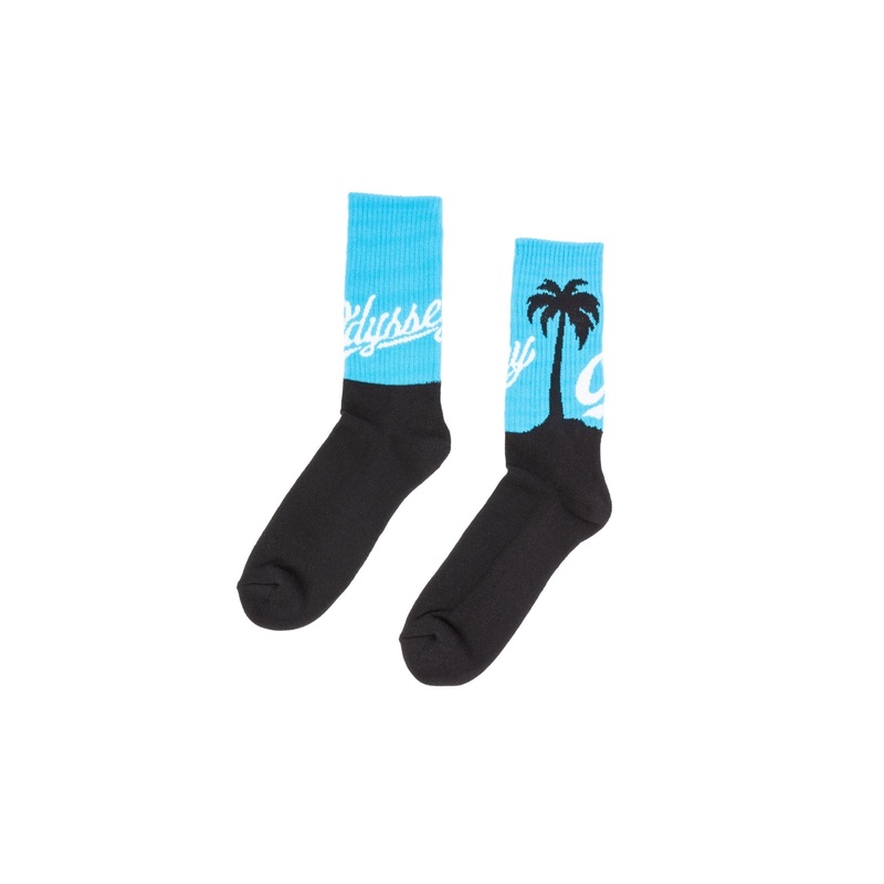 Odyssey Coast Crew Socks (Black/Blue) Black/Blue