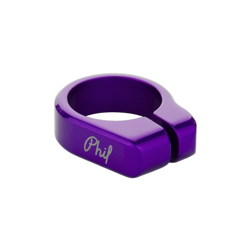 Phil Wood Bolt-On Seat Post Clamp – 31.8mm – Purple – Made in the USA