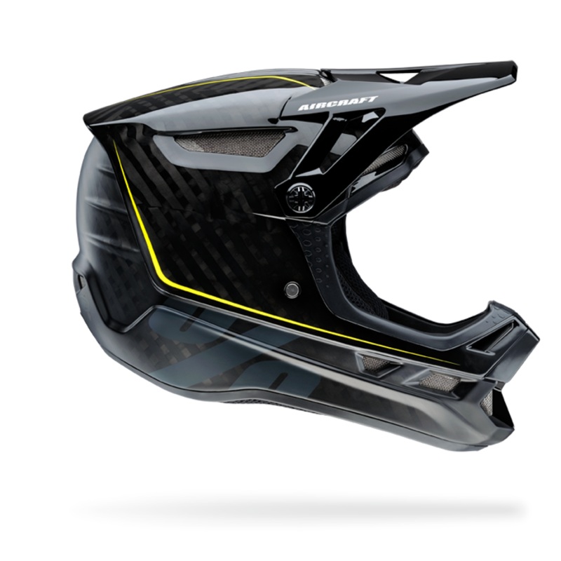 100% Aircraft Downhill Helmet-Raw Black X-Small