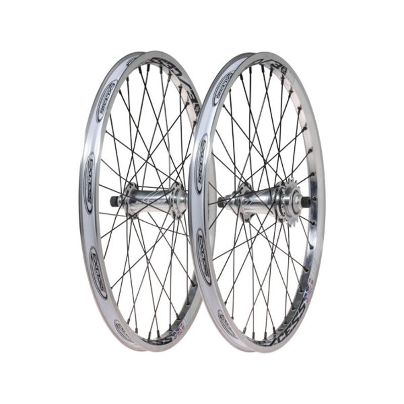 Excess 351 Pro Series Expert Plus BMX Race Wheelset-20×1.50″ Black
