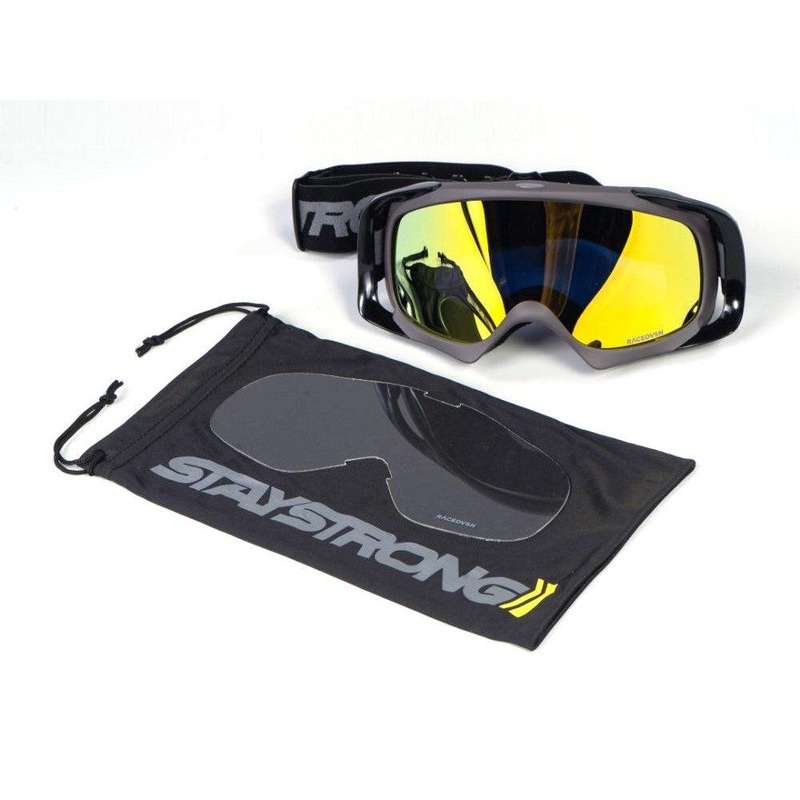 Stay Strong Race Division Goggles Black/Grey