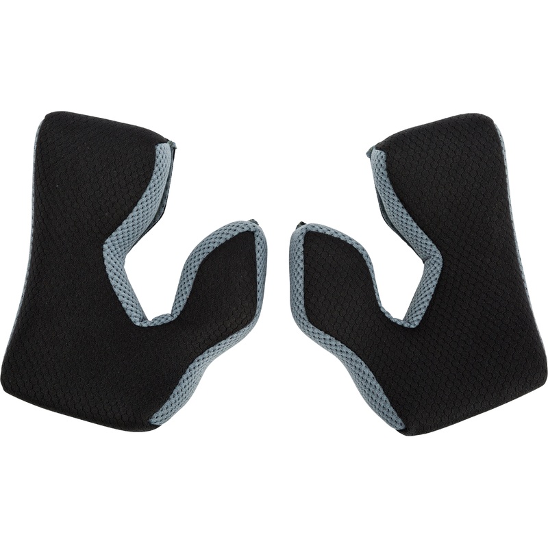 FLY RACING Formula Cheek Pad Black/Cool Grey Yl 50mm