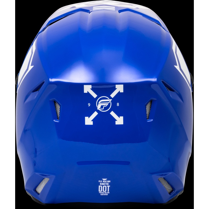 FLY RACING Kinetic Menace Helmet Blue/White Xs