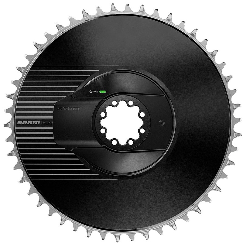 SRAM RED AXS Aero Power Meter Chainring Kit – 46t 12/13-Speed 8-Bolt Direct-Mount 6.5mm Offset BLK E1