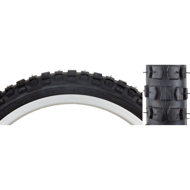 16×1.75 Kenda Block MX BMX tire – All Black