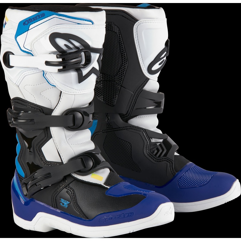 ALPINESTARS Tech 3s Boots White/Black/Enamel Blue 3