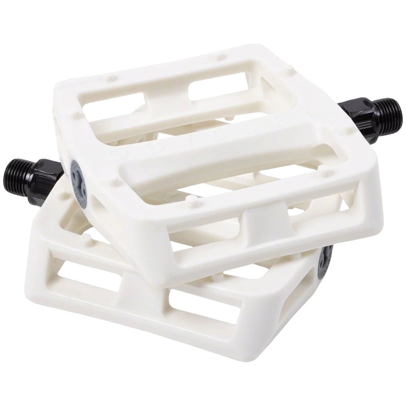 Odyssey Grandstand V2 PC Pedals – Platform, Composite/Plastic, 9/16″, White