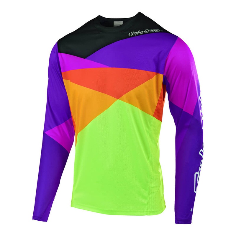 Troy Lee Designs 2019 Sprint Jet BMX Race Jersey-Orange/Purple Youth X-Small