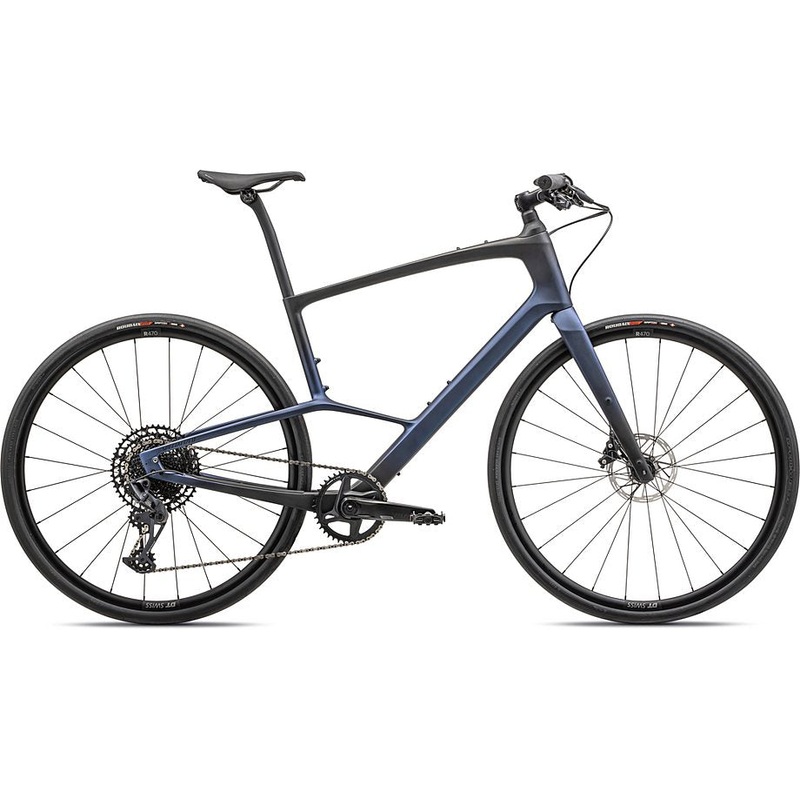 Specialized 2023 sirrus 6.0 SATIN CARBON / 50% BLUE GHOST PEARL FADE / BLACK XS