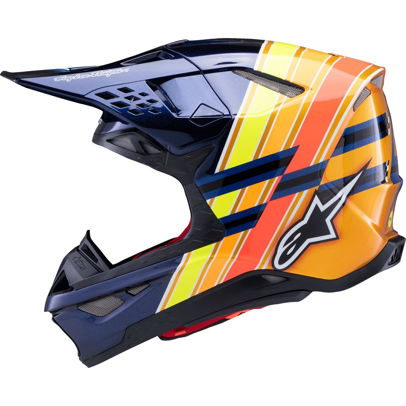 ALPINESTARS S-M10 Tld Edition 25 Helmet Dark Blue/Orange/Yellow Fluo/Red X-Large