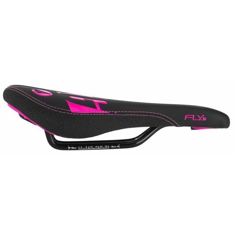 Fly Jr Saddle Steel Rails – Blk/Pink Pink/Black
