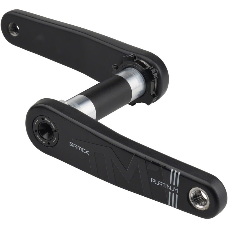 Samox Platinum TM-1 Carbon Crankset – 170mm, 3-Bolt, Direct Mount, DUB Spindle, Black